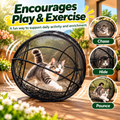 Rolling Cat Playpen – Interactive Exercise & Play Enclosure for Indoor Cats