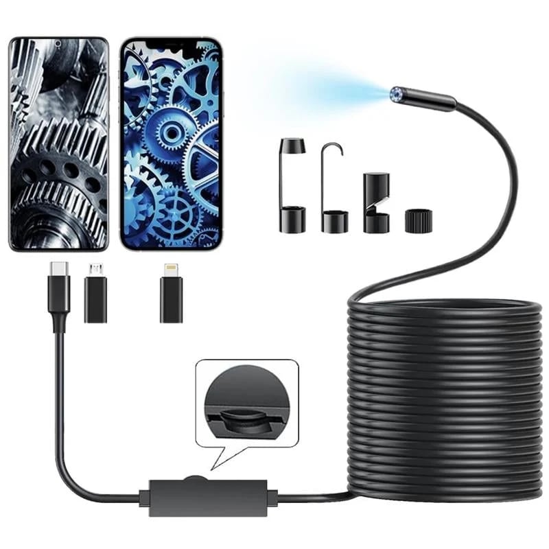 16.4ft HD endoscope camera for compatible smartphones - image 1