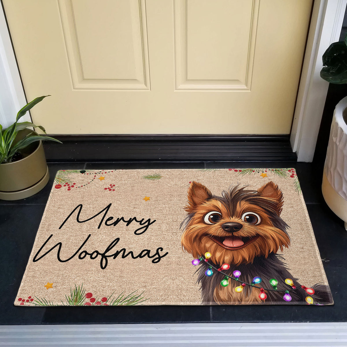Merry Woofmas - Personalized Doormat